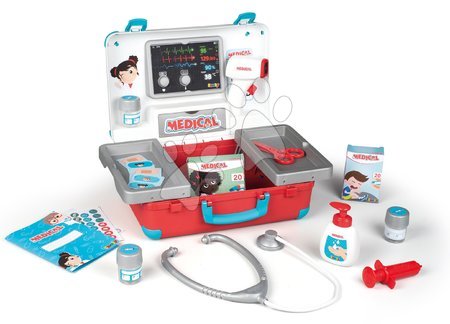 Orvosok és állatorvosok - Orvosi koffer technikai felszereléssel Medical Case Smoby