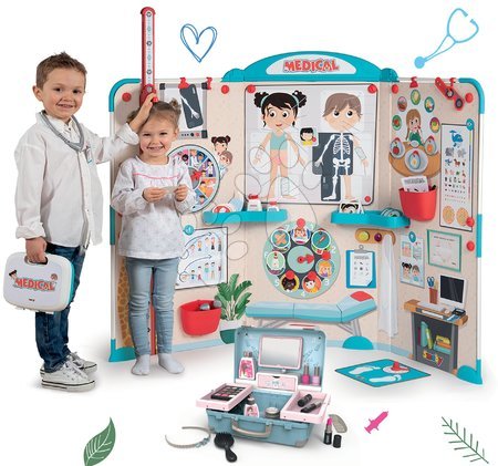 Jucării de rol - Set cabinet medical cu anatomia corpului uman Doctor's Office Smoby 