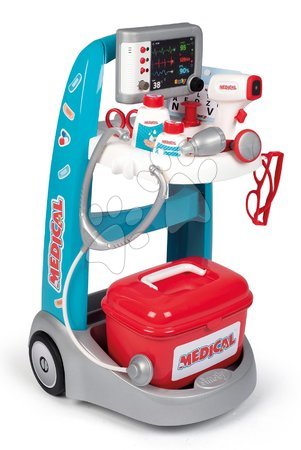 Hry na profese - Set úklidový vozík s elektronickým vysavačem Cleaning Trolley Vacuum Cleaner Smoby_1