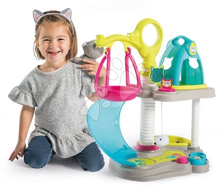 Domčeky pre bábiky sety - Set domček pre mačičku so zvukom Cat's House Veterinary Smoby_1