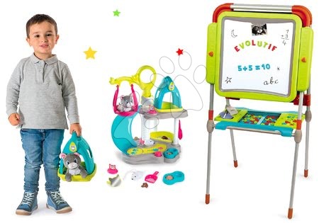 Vorteilhafte Spielzeugsets Smoby vom Hersteller Smoby - Set Katzenhäuser mit dem Sound von Cat's House Veterinary Smoby