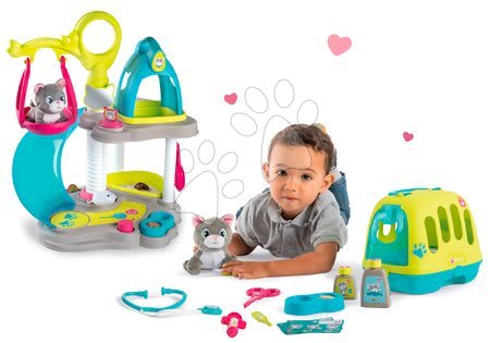 Bambole - Set casetta del gattino con audio Cat's House Veterinary Smoby 