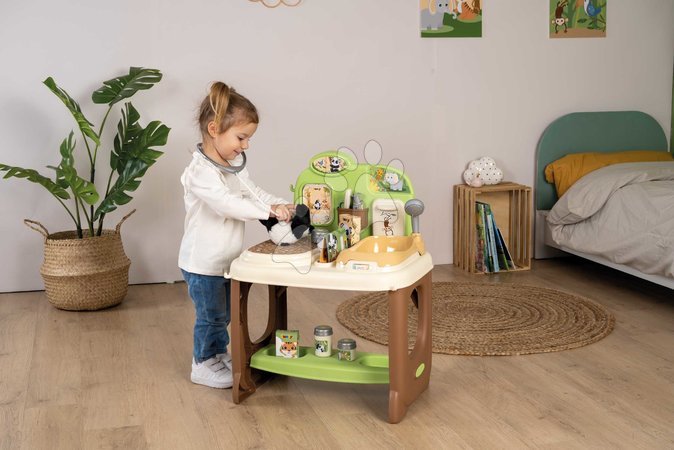 Arztwagen für Kinder - Veterinärpraxis mit Plüschpanda Veterinärzentrum Smoby - 8