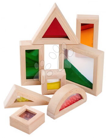 Trækuber - Træklodser med vinduer Wooden Blocks with Windows Eichhorn