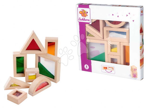 Trækuber - Træklodser med vinduer Wooden Blocks with Windows Eichhorn_1