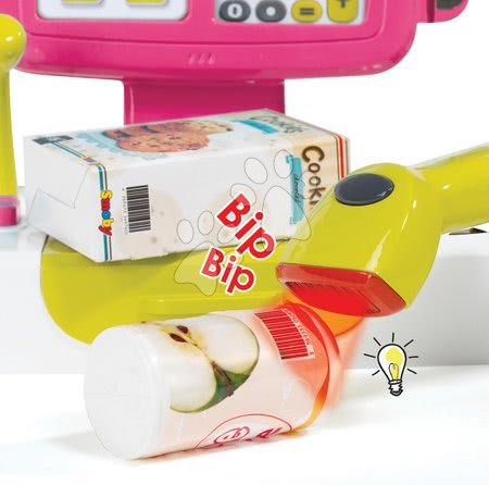 Obchody pro děti - Pokladna Mini Shop elektronická s váhou Smoby - 7