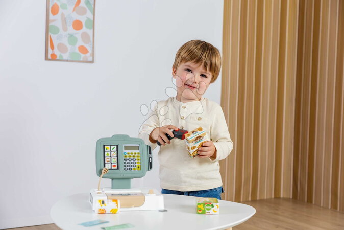 Sklepy dla dzieci  - Duża kasa sklepowa z kalkulatorem i skanerem Large Cash Register Smoby - 3