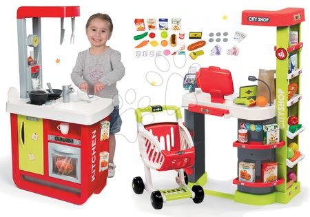 Obchody pro děti sety - Set obchod Maxi Market Smoby - 28