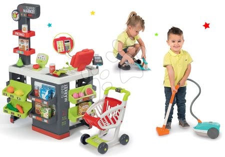 Mini Rowenta - Komplet trgovina z vozičkom Supermarket Smoby