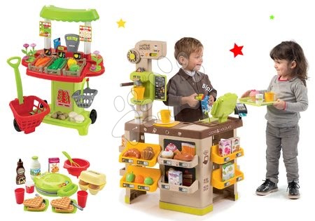 Seturi de supermarketuri pentru copii - Set cafenea Espresso cu aparat de cafea Coffee House Smoby - 34