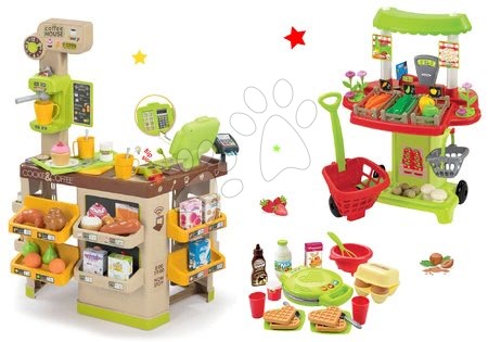 Seturi de supermarketuri pentru copii - Set cafenea Espresso cu aparat de cafea Coffee House Smoby - 35