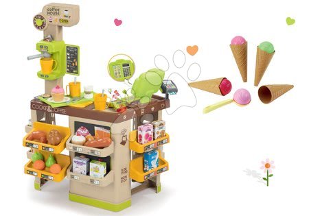 Pretend play sets - Coffee House Smoby Caffé and Espresso Coffee Machine Set