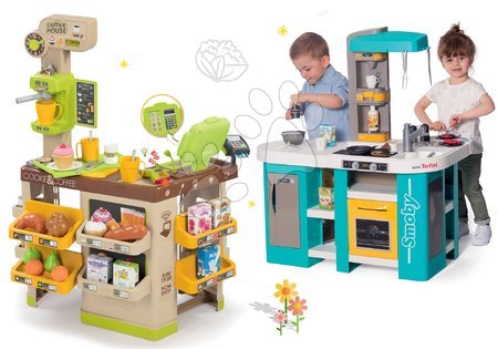 Kinderladen-Sets - Set Café mit Espresso-Kaffeemaschine Coffee House Smoby