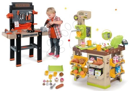 Kinderladen-Sets - Set Café mit Espresso-Kaffeemaschine Coffee House Smoby