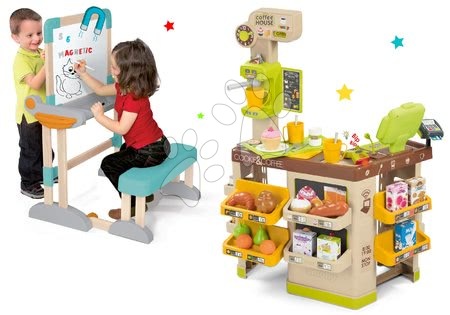 Kinderladen-Sets - Set Café mit Espresso-Kaffeemaschine Coffee House Smoby