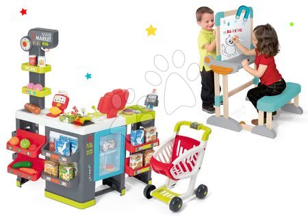 Obchody pro děti sety - Set obchod smíšené zboží Maximarket Smoby