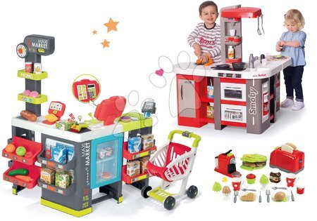 Obchody pro děti sety - Set obchod smíšené zboží Maximarket Smoby