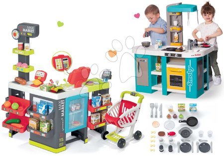 Obchody pro děti sety - Set obchod smíšené zboží Maximarket Smoby