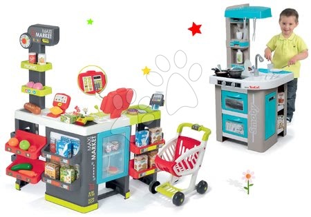 Obchody pro děti sety - Set obchod smíšený obchod Maximarket Smoby