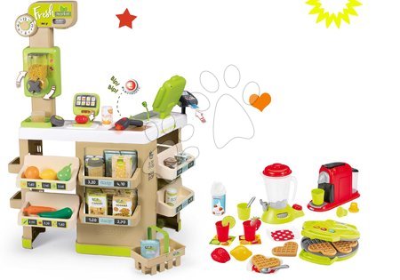Igre poklicev - Komplet trgovina Sadje-Zelenjava Organic Fresh Market Smoby 