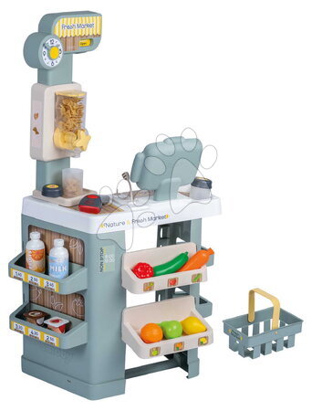 Lojas para crianças - Loja de brinquedo com alimentos de faz de conta Nature&Fresh Market Smoby