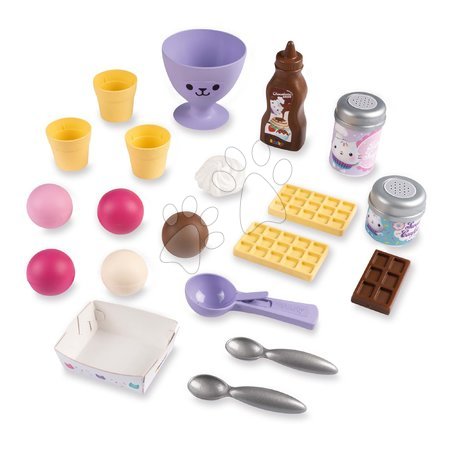 Detská cukráreň - Hravá kuchárka na výrobu zmrzliny s vaflovačom Gabby Ice Cream Factory Smoby_1