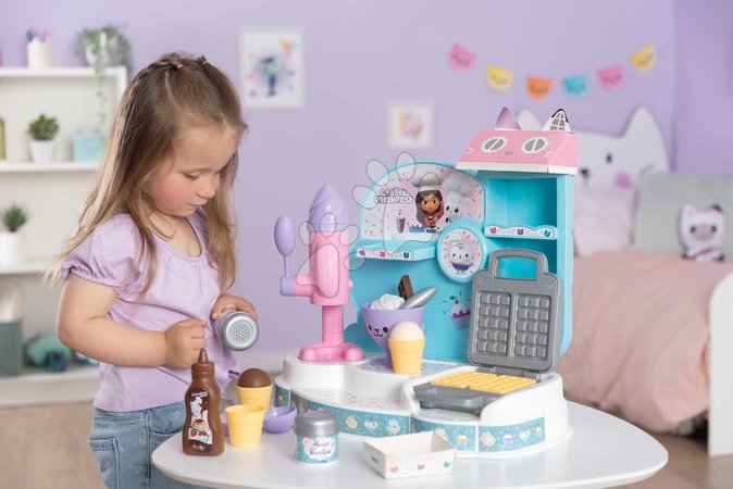 Kinderbäckerei - Verspielte Köchin zur Herstellung von Eis mit einem Waffeleisen Gabby Ice Cream Factory Smoby - 8