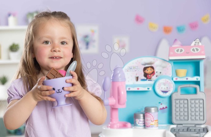 Kinderbäckerei - Verspielte Köchin zur Herstellung von Eis mit einem Waffeleisen Gabby Ice Cream Factory Smoby - 9