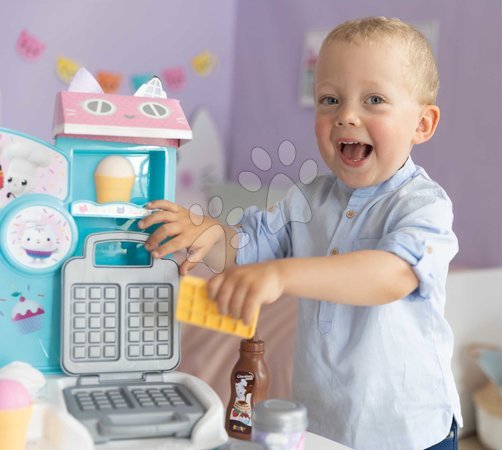 Kinderbäckerei - Verspielte Köchin zur Herstellung von Eis mit einem Waffeleisen Gabby Ice Cream Factory Smoby - 14