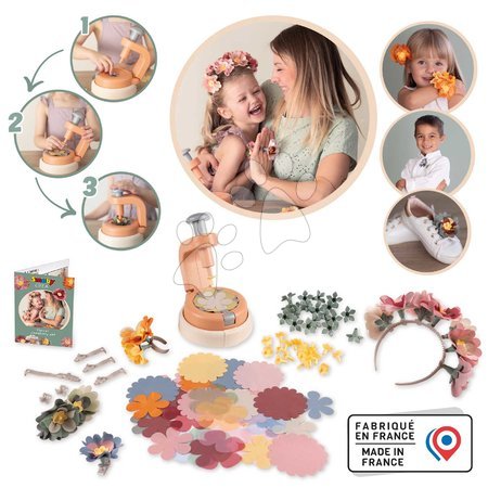 Basteln und Kreativsets - Blumenladen mit eigener Herstellung von Blumenschmuck Crea Flower Jewelry Set Smoby - 2
