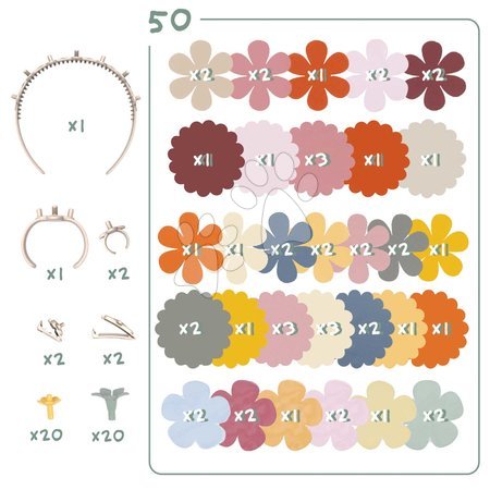 Kreative und didaktische Spielzeuge vom Hersteller Smoby | Seite 2 - Ersatzmaterial für die Herstellung von Blumen-Schmuck Crea Flower Jewelry Refill Smoby_1