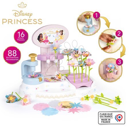 Basteln und Kreativsets - Blumenladen mit eigener Blumenherstellung Disney Prinzessinnen Flower Market von Smoby - 2