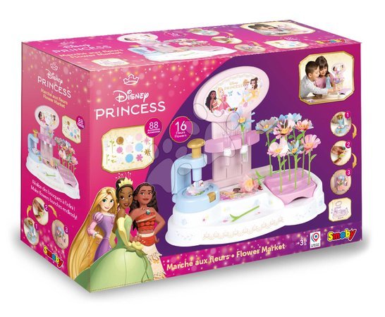 Basteln und Kreativsets - Blumenladen mit eigener Blumenherstellung Disney Prinzessinnen Flower Market von Smoby - 6