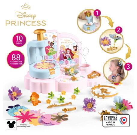 Lojas para crianças - Ateliê de flores com produção própria de joias florais Princezné Disney Flower Jewelry Studio Smoby_1