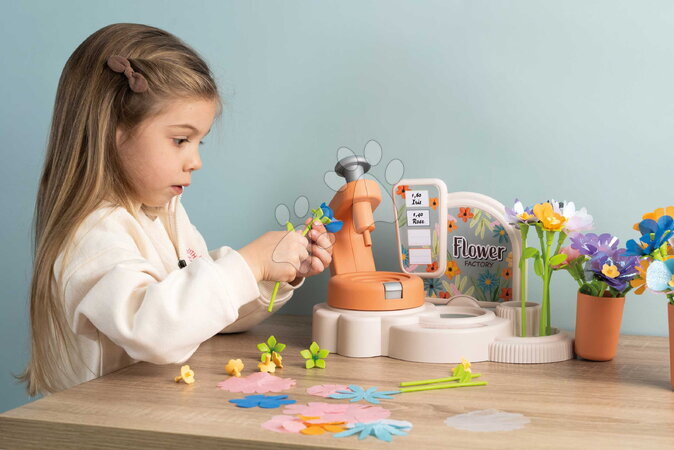 Obchody pro děti - Květinářství s vlastní výrobou textilních květů Crea My Flower Factory Smoby - 31