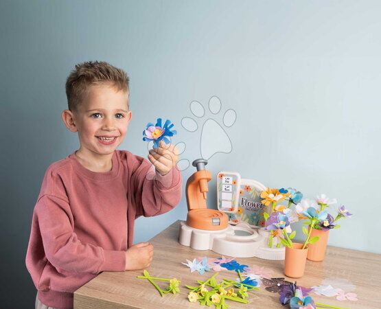 Obchody pro děti - Květinářství s vlastní výrobou textilních květů Crea My Flower Factory Smoby - 33
