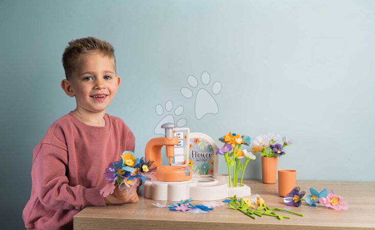 Obchody pro děti - Květinářství s vlastní výrobou textilních květů Crea My Flower Factory Smoby - 34