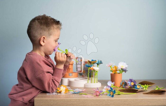 Obchody pro děti - Květinářství s vlastní výrobou textilních květů Crea My Flower Factory Smoby - 37