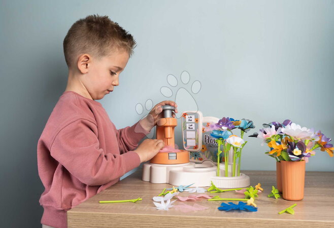 Obchody pro děti - Květinářství s vlastní výrobou textilních květů Crea My Flower Factory Smoby - 38