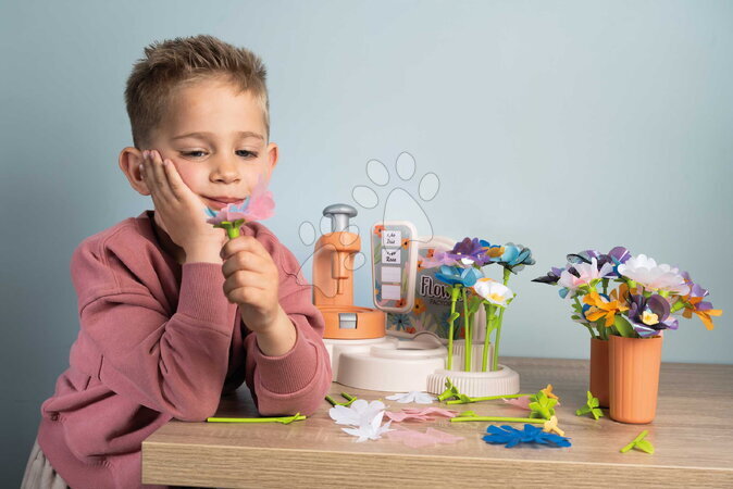 Obchody pro děti - Květinářství s vlastní výrobou textilních květů Crea My Flower Factory Smoby - 39