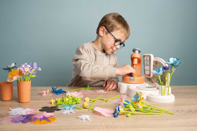 Obchody pro děti - Květinářství s vlastní výrobou textilních květů Crea My Flower Factory Smoby - 11