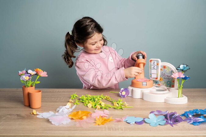 Obchody pro děti - Květinářství s vlastní výrobou textilních květů Crea My Flower Factory Smoby - 15