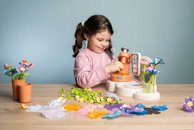 Obchody pro děti - Květinářství s vlastní výrobou textilních květů Crea My Flower Factory Smoby - 18