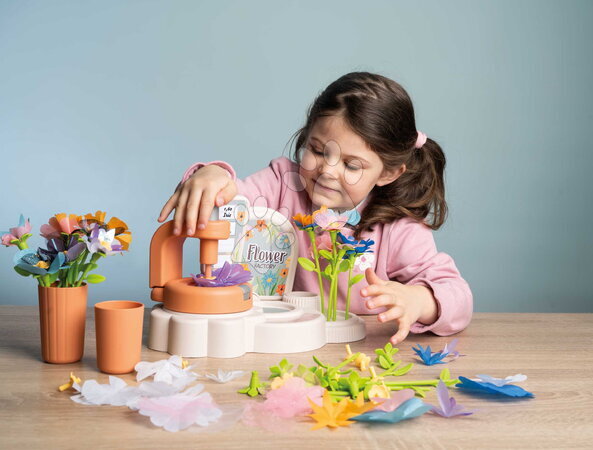 Obchody pro děti - Květinářství s vlastní výrobou textilních květů Crea My Flower Factory Smoby - 19