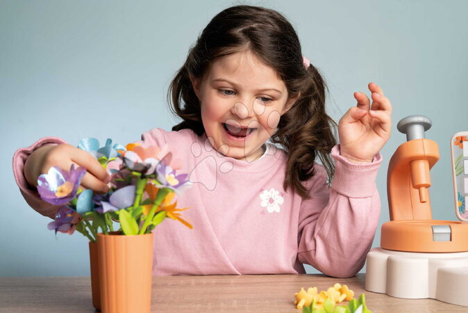 Obchody pro děti - Květinářství s vlastní výrobou textilních květů Crea My Flower Factory Smoby - 22