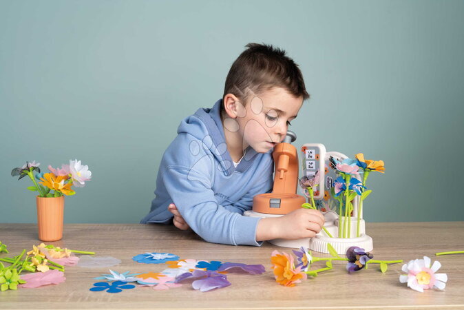 Obchody pro děti - Květinářství s vlastní výrobou textilních květů Crea My Flower Factory Smoby - 25