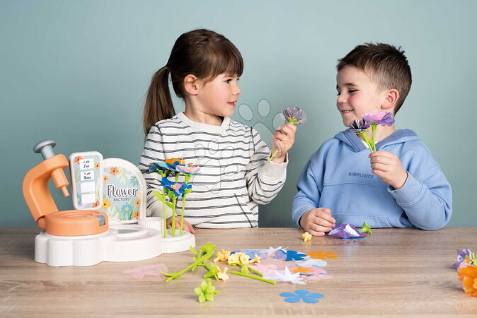 Obchody pro děti - Květinářství s vlastní výrobou textilních květů Crea My Flower Factory Smoby - 27