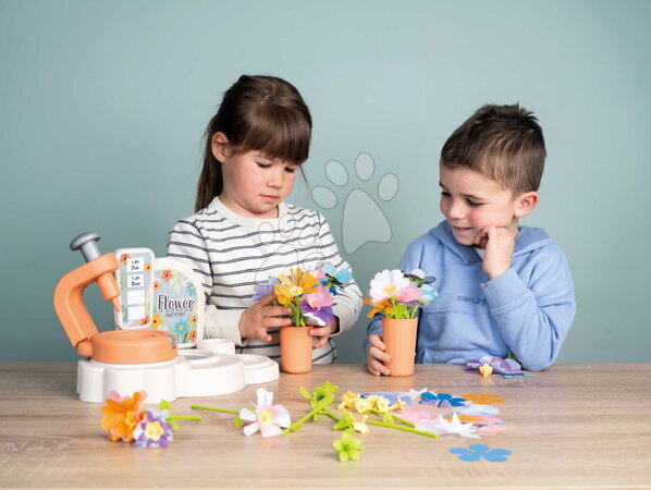 Obchody pro děti - Květinářství s vlastní výrobou textilních květů Crea My Flower Factory Smoby - 28