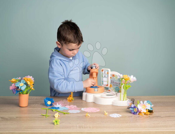 Obchody pro děti - Květinářství s vlastní výrobou textilních květů Crea My Flower Factory Smoby - 29