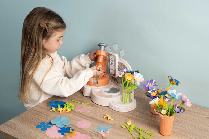 Obchody pro děti - Květinářství s vlastní výrobou textilních květů Crea My Flower Factory Smoby - 30